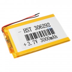 Аккумулятор 3.7v 3000mAh 92x62x3 мм (2 pin)