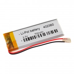 Аккумулятор 3.7v 700mAh 60x25x3 мм (2 pin)