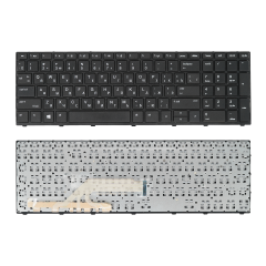 Клавиатура для ноутбука HP ProBook 450 G5 черная с черной рамкой